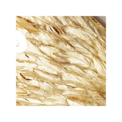 KARE Design Tableau 3D Ailes Blanches Et Dorées 120x120cm ^ Tableau