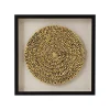 KARE Design Tableau 3D Chain Circle Doré 60x60cm ^ Tableau