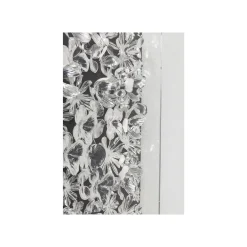 KARE Design Tableau 3D Fleurs Argentées 100x100cm ^ Tableau