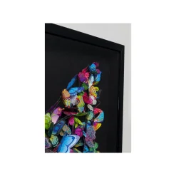 KARE Design Tableau 3D Papillons 120x120cm ^ Tableau
