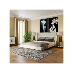 KARE Design Tableau En Verre Femme Colombes 80x120cm ^ Tableau