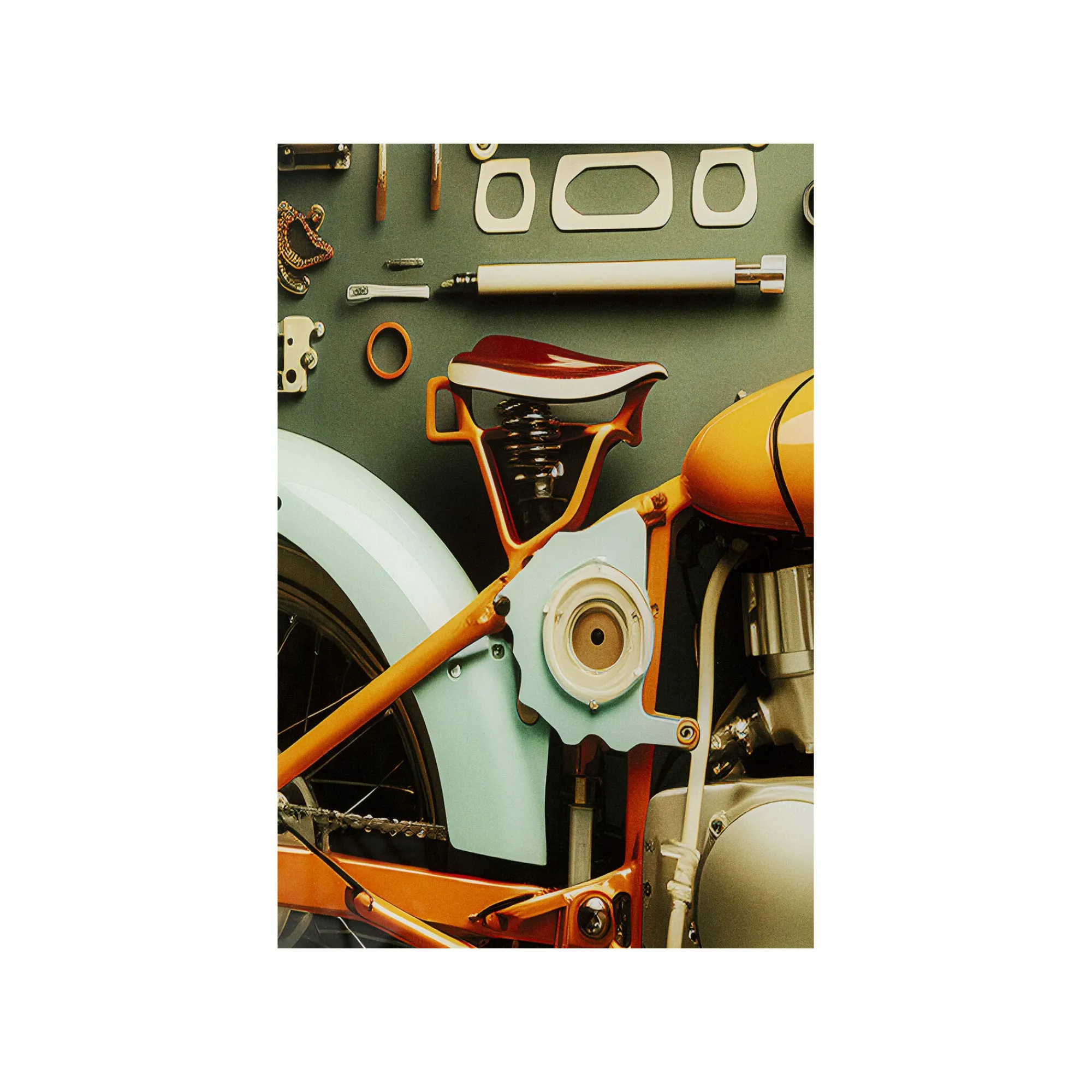 KARE Design Tableau En Verre Garage Moto 80x60cm ^ Tableau