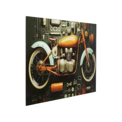 KARE Design Tableau En Verre Garage Moto 80x60cm ^ Tableau