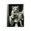 KARE Design Tableau En Verre Lionne Journal 60x80cm ^ Tableau