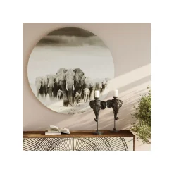 KARE Design Tableau En Verre Marche Des éléphants 120cm ^ Tableau