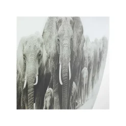 KARE Design Tableau En Verre Marche Des éléphants 120cm ^ Tableau