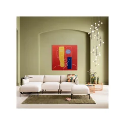 KARE Design Tableau En Verre Visage Rouge 100x100cm ^ Tableau
