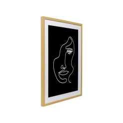 KARE Design Tableau Faccia Arte Noir Et Blanc Femme 60x80cm ^ Tableau