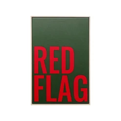 KARE Design Tableau Red Flag 40x60cm ^ Tableau