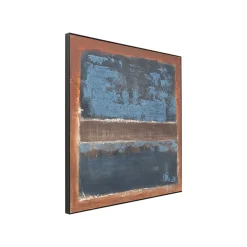 KARE Design Tableau Silence 120x120cm Bleu ^ Tableau