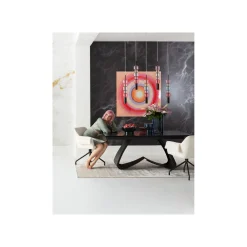 KARE Design Tableau Tendency Cercles Roses 120x120cm ^ Tableau