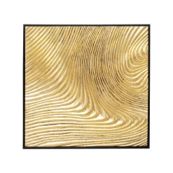 KARE Design Tableaux Wave Dorés Set De 2 ^ Tableau