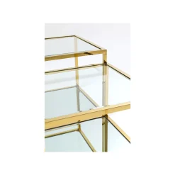 KARE Design Tables Basses Orion Set De 4 Dorées ^ Table Basse