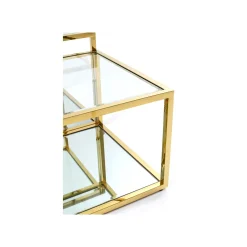 KARE Design Tables Basses Orion Set De 4 Dorées ^ Table Basse