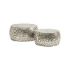 KARE Design Tables Basses Pebbles Deluxe Set De 2 Argent ^ Table Basse