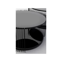 KARE Design Tables Basses Wire Double Noires Set De 2 ^ Table Basse