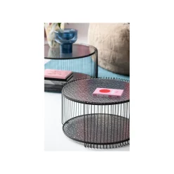 KARE Design Tables Basses Wire Double Bubble Noires Set De 2 ^ Table Basse