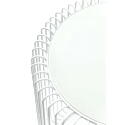 KARE Design Tables D'appoint Rondes Wire Blanches Set De 2 ^ Table D'Appoint & De Chevet