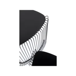 KARE Design Tables D'appoint Triangle Wire Noires Set De 2 ^ Table D'Appoint & De Chevet