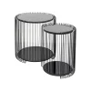 KARE Design Tables D'appoint Wire Double Noires Set De 2 ^ Table D'Appoint & De Chevet
