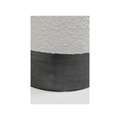 KARE Design Tabouret Cherry Boucle Crème Et Gris ^ Tabouret & Pouf