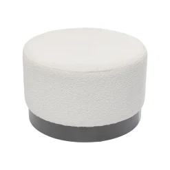 KARE Design Tabouret Cherry Eclipse Boucle Crème Et Gris ^ Tabouret & Pouf