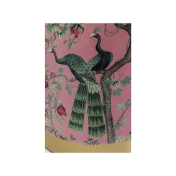 KARE Design Tabouret Cherry Paon Rose Et Laiton ^ Tabouret & Pouf