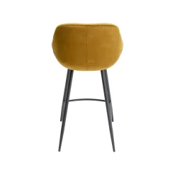 KARE Design Tabouret De Bar Bristol Velours Jaune ^ Bar & Tabouret De Bar