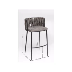 KARE Design Tabouret De Bar Cheerio Gris ^ Bar & Tabouret De Bar