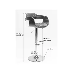KARE Design Tabouret De Bar Costa Noir ^ Bar & Tabouret De Bar
