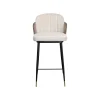 KARE Design Tabouret De Bar Hojas Velours Beige Et Taupe ^ Bar & Tabouret De Bar