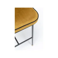 KARE Design Tabouret De Bar Irina Velours Ocre ^ Bar & Tabouret De Bar