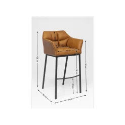 KARE Design Tabouret De Bar Thinktank Quattro Marron ^ Bar & Tabouret De Bar