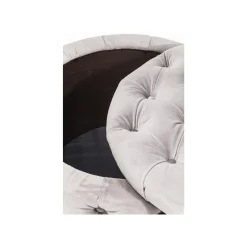 KARE Design Tabouret Desire 73cm Velours Gris ^ Tabouret & Pouf|Coffre & Malle