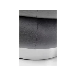 KARE Design Tabouret Sandwich Velours Gris ^ Tabouret & Pouf