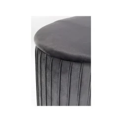 KARE Design Tabouret-coffre Roma Velours Gris ^ Tabouret & Pouf|Coffre & Malle
