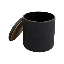 KARE Design Tabouret-coffre Venezia Noir ^ Tabouret & Pouf|Coffre & Malle