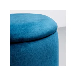 KARE Design Tabourets-coffres Cherry Bleu Pétrole Et Laiton Set De 2 ^ Tabouret & Pouf|Coffre & Malle