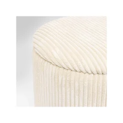 KARE Design Tabourets-coffres Plush Crème Set De 2 ^ Tabouret & Pouf|Coffre & Malle