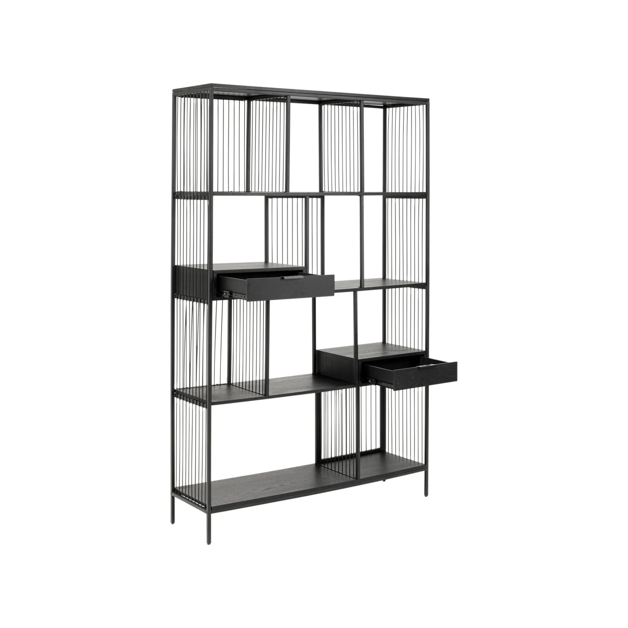 KARE Design Étagère Bologna Noire 200x125cm ^ Étagère Et Bibliothèque