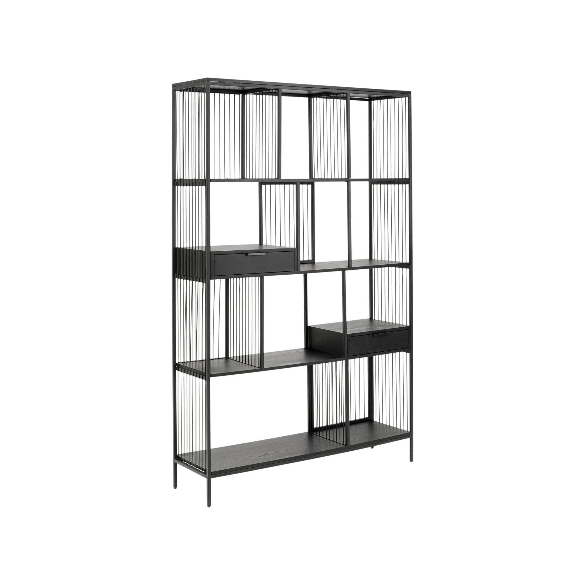 KARE Design Étagère Bologna Noire 200x125cm ^ Étagère Et Bibliothèque