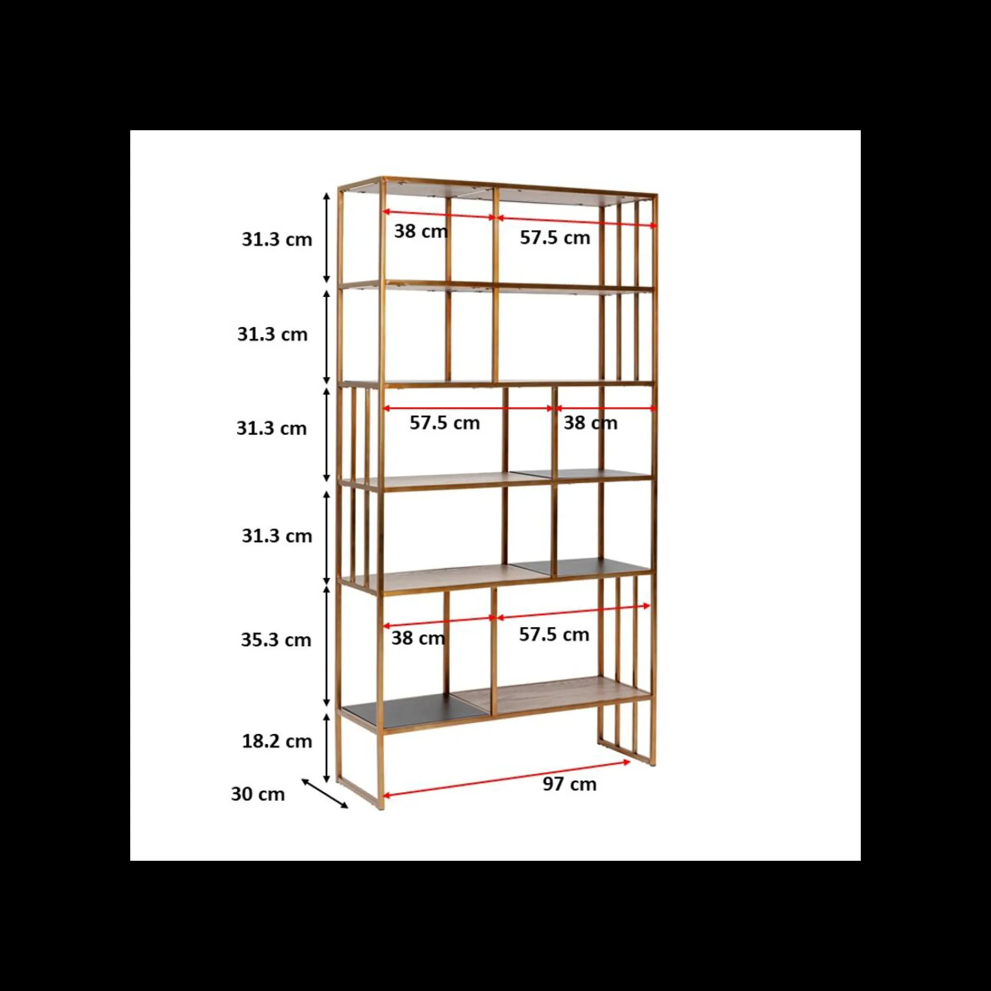 KARE Design Étagère Cesaro 170x90cm ^ Étagère Et Bibliothèque