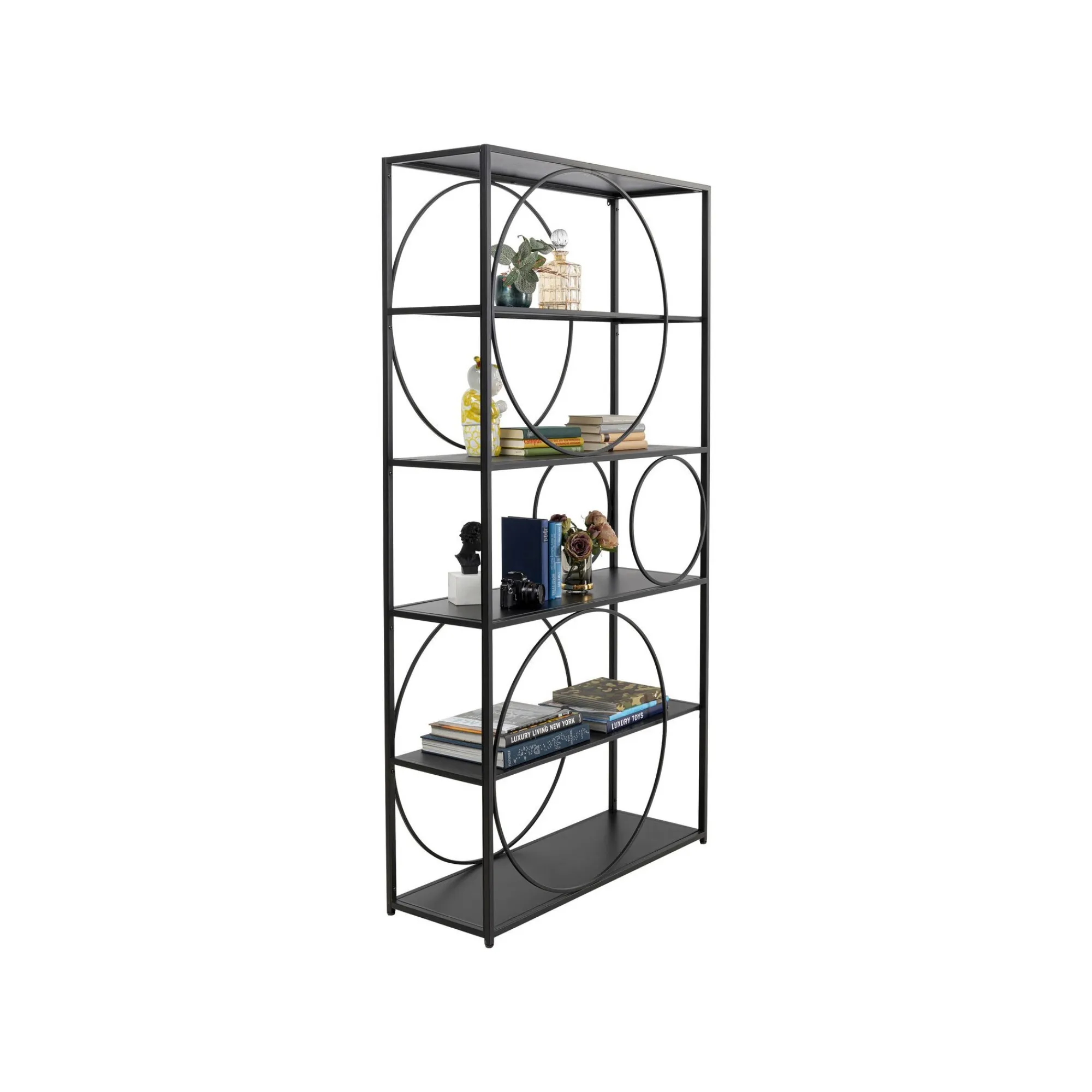 KARE Design Étagère Circle Noire 200x100cm ^ Étagère Et Bibliothèque
