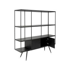 KARE Design Étagère Cosy Sixties 183x180cm Noire ^ Étagère Et Bibliothèque