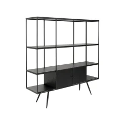 KARE Design Étagère Cosy Sixties 183x180cm Noire ^ Étagère Et Bibliothèque