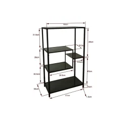 KARE Design Étagère Loft 100x60cm Noire ^ Étagère Et Bibliothèque