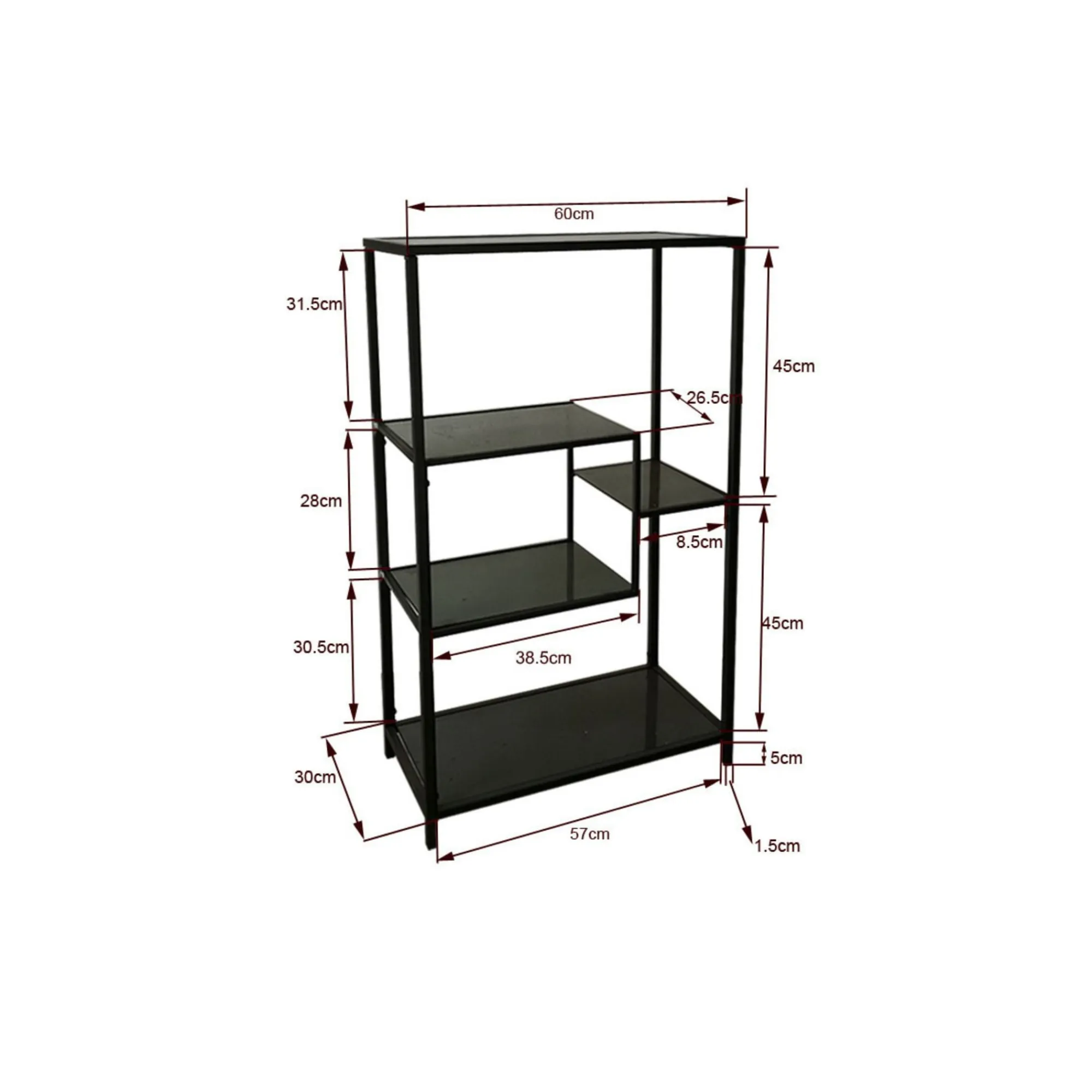 KARE Design Étagère Loft 100x60cm Noire ^ Étagère Et Bibliothèque
