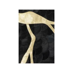 KARE Design Tapis Fulmine 240x170cm Noir Et Doré ^ Tapis