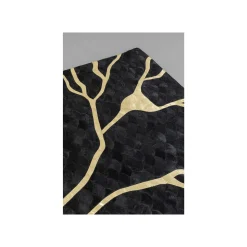 KARE Design Tapis Fulmine 240x170cm Noir Et Doré ^ Tapis