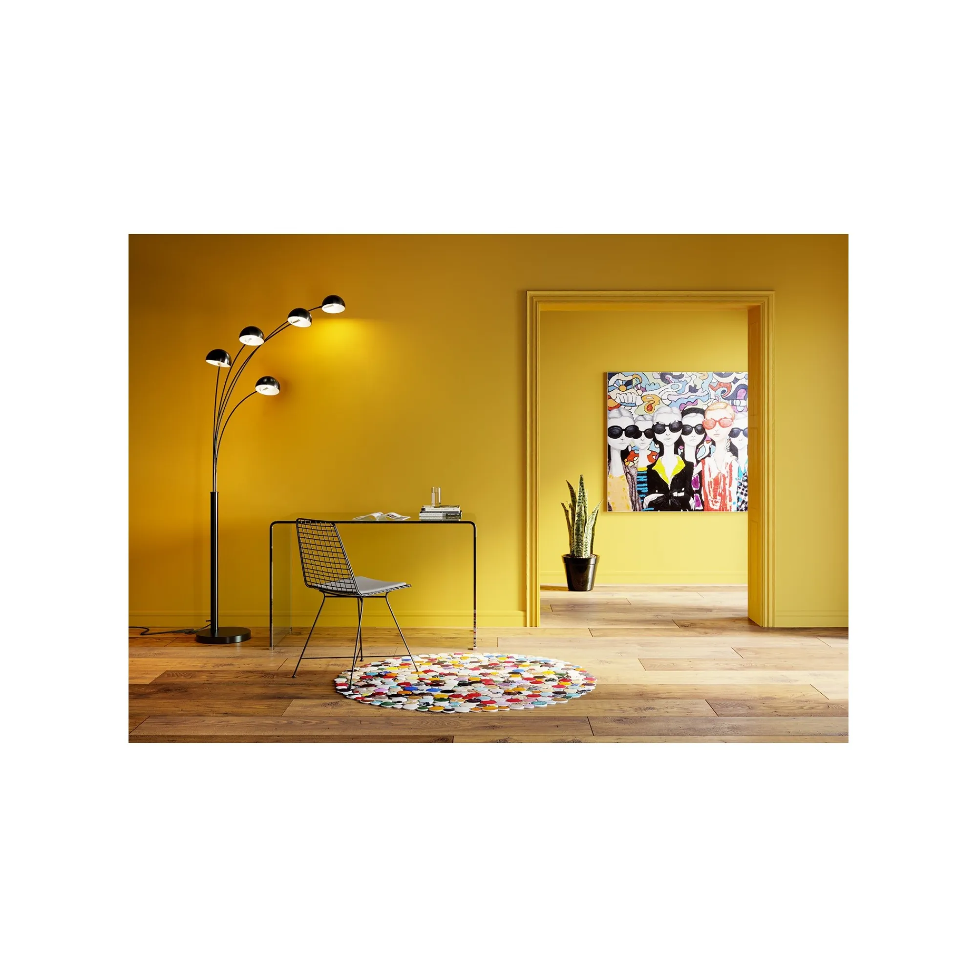 KARE Design Tapis Patchwork Circle Multi 150cm ^ Tapis